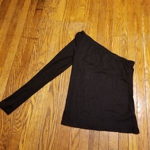 Gap Womens One Shoulder Top sz. S Black